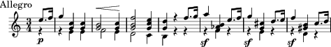 Nº. 4. Menuetto. 乐谱预览