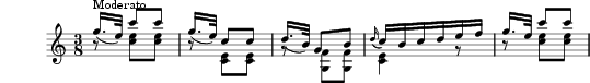 Six divertissements pour la guitare, n°5 Valse 乐谱预览