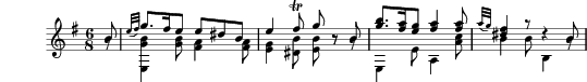 Six divertissements pour la guitare, n°6 Siciliana 乐谱预览